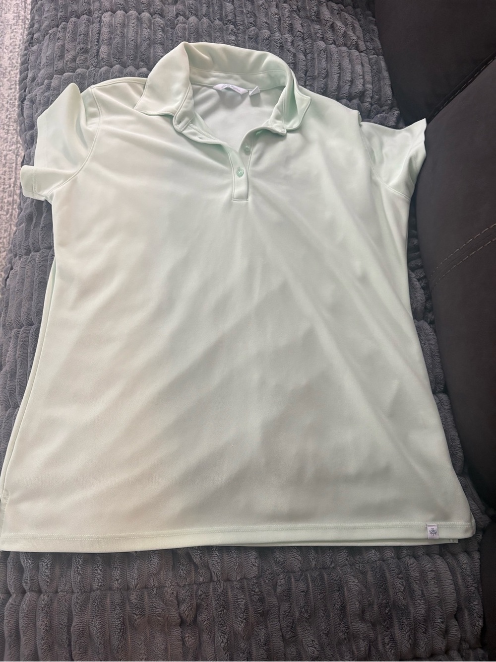 Lady Hagen Mint Polo Top